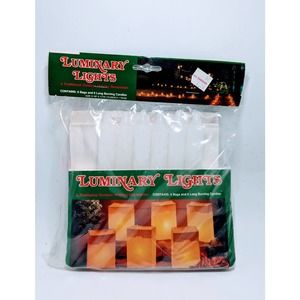 Vintage 1992 Sealed Luminary Lights Outdoor Holiday Decoration